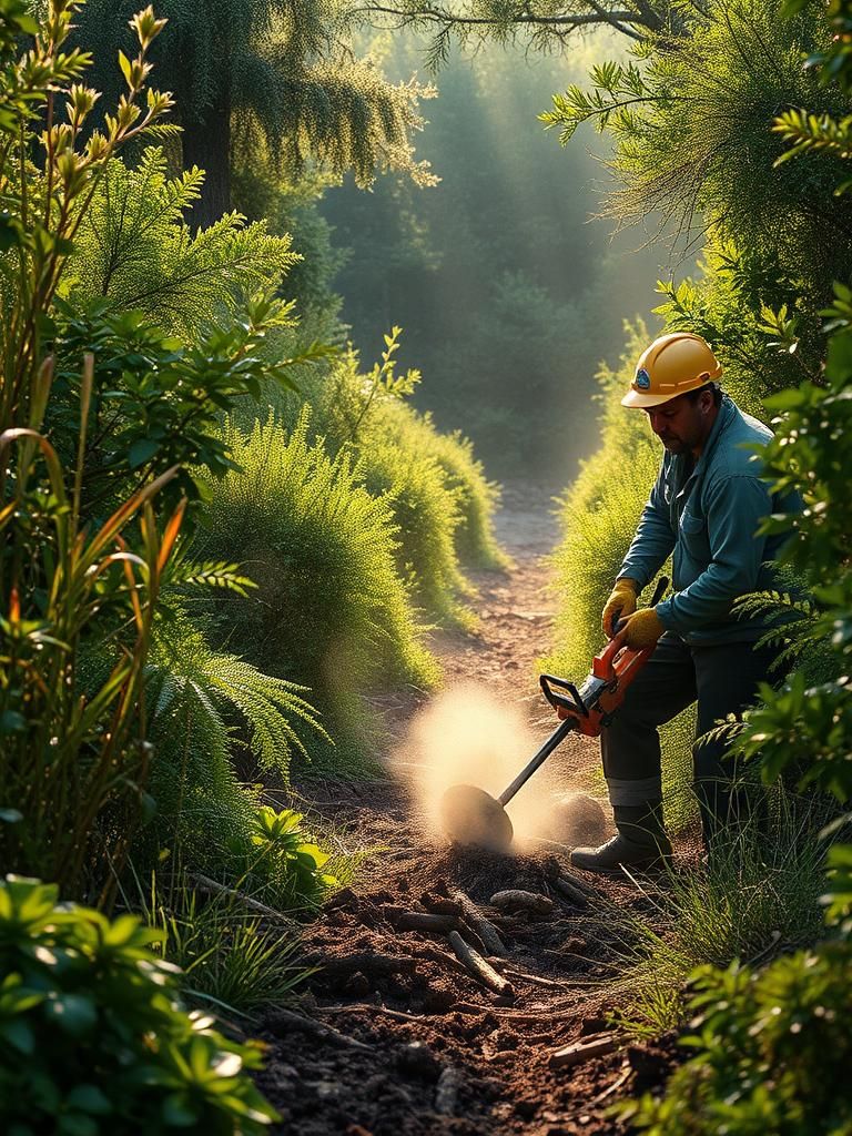 Técnicas de trituración vegetal in situ: Métodos y Aplicaciones Efectivas en Jardinería y Conservación Ambiental